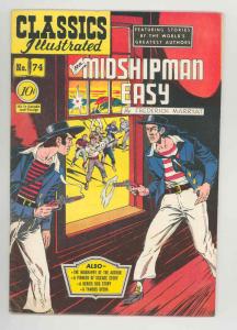 CLASSICS ILLUSTRATED #74 (0) .1950. KEY ONLY EDITION NICE FN+