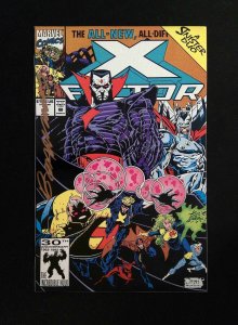 X-Factor #78  MARVEL Comics 1992 VF+  Signed By BRANDON PETERSON