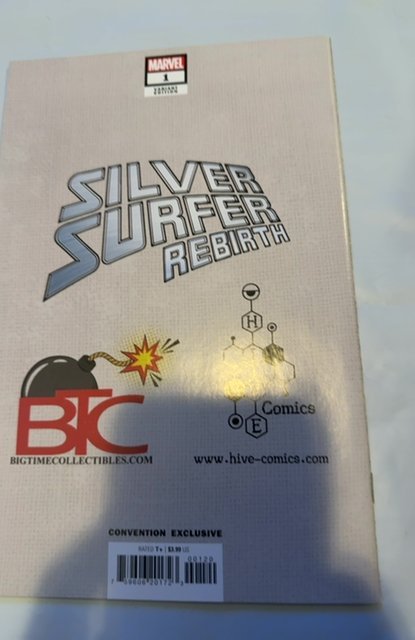 SILVER SURFER REBIRTH #1 MICO SUAYAN COLOR SPLASH CONVENTION EXCLUSIVE MARVEL