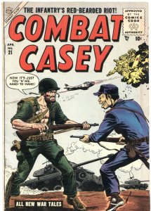 COMBAT CASEY #21-1955-SALUTE TO US 1st DIVISION-COMMIE TENNIS SHOES-WAR