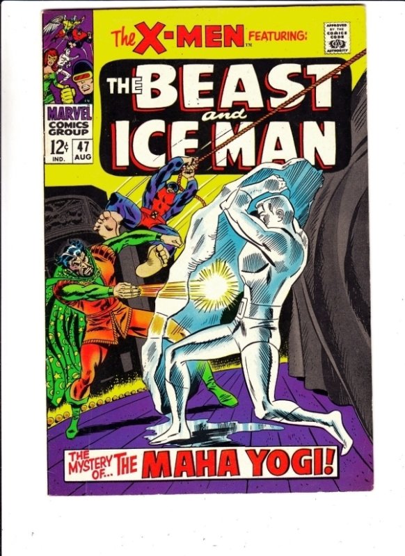X-Men #47 (Aug-68) VF/NM High-Grade PRICE DROP! 1st Maha Yogi! Utah CERTIFICATE!