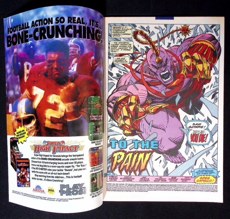 X-Force #15 (1992) – Cable vs Deadpool – Marvel Comics – 30th Anniversary Era