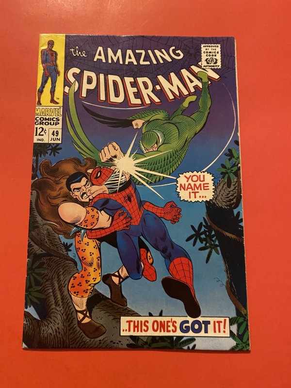 The Amazing Spider-Man #49 (1967) Kraven and Vulture Romita art