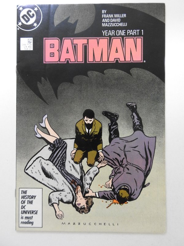 Batman #404 (1987) Frank Miller's Year One Story! Sharp VF- Condition!