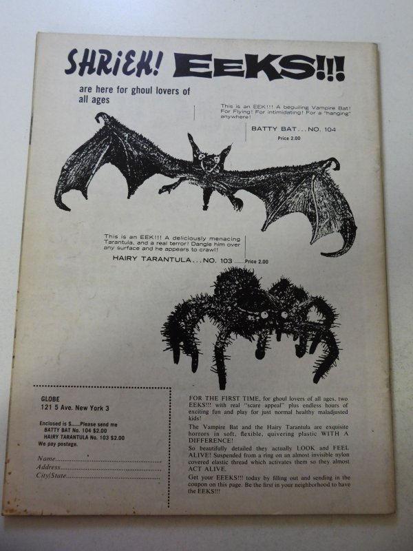 Shriek! The Monster Horror Magazine #1 VG+ Condition