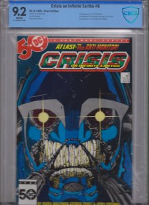 Crisis on Infinite Earths #6 CBCS 9.2 1985) NEW SLAB