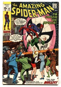 Amazing Spider-man #91 -- 1970 -- Marvel -- Bronze Age -- COMIC BOOK -- FN+