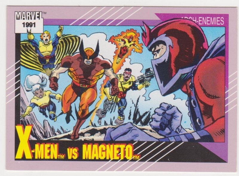 1991 Marvel Universe #125 X-Men vs Magneto