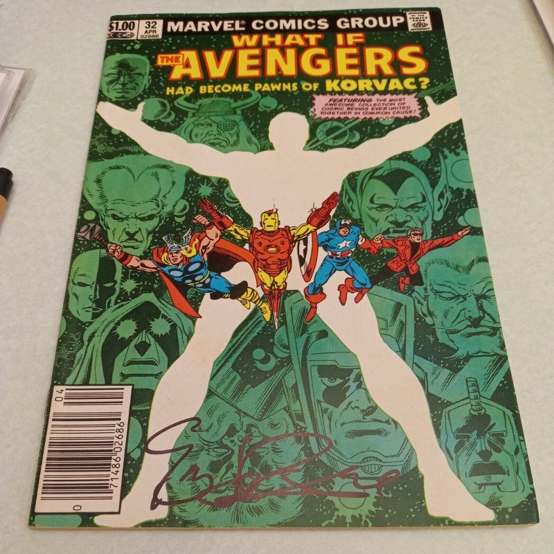 WHAT IF #32 VG/F, Spider-Man Direct Marvel Comics 1982 Signed greg larocque coa!