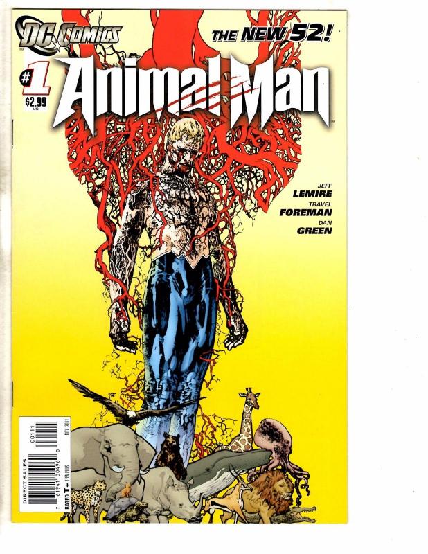 Animal Man # 1 NM 1st Print DC New 52 Comic Book Jeff Lemire Series J237