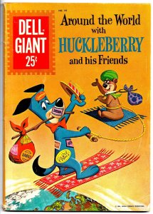 DELL GIANT #44 (1961) 6.0 FN Around the World with HUCKLEBERRY and His Friends!