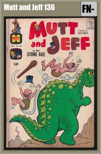 Mutt and Jeff 136 (1963) FN- Silver Age Harvey comic