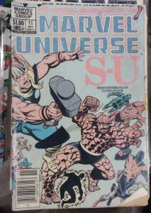 OFFICIAL HANDBOOK OF THE MARVEL UNIVERSE # 11  1983  SUBTERRANRANS TO URSA MAJOR