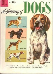 TREASURY OF DOGS 1 F-VF October 1956 COMIC BOOK