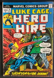 Hero for Hire #9  (1973) Key Issue (1st Meeting with Fantastic Four)