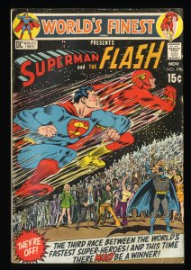 World's Finest Comics #198 VG- 3.5 Superman Flash Race!