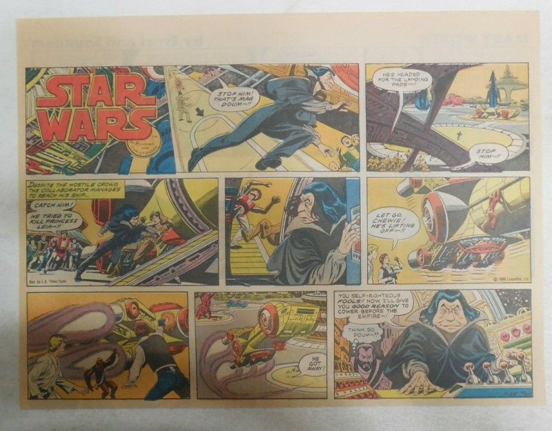 Star Wars Sunday Page #64 by Russ Manning from 5/25/1980 Large Half Page Size!