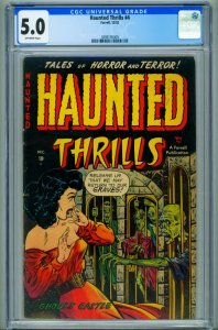 Haunted Thrills #4 CGC 5.0 1952-Pre-code Horror-3898195009