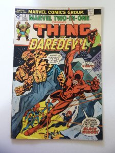 Marvel Two-in-One #3 (1974) VG- Condition moisture stains MVS Intact