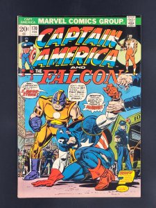 Captain America #170 (1974) Debut of Falcon's Classic Costume with Upgra...