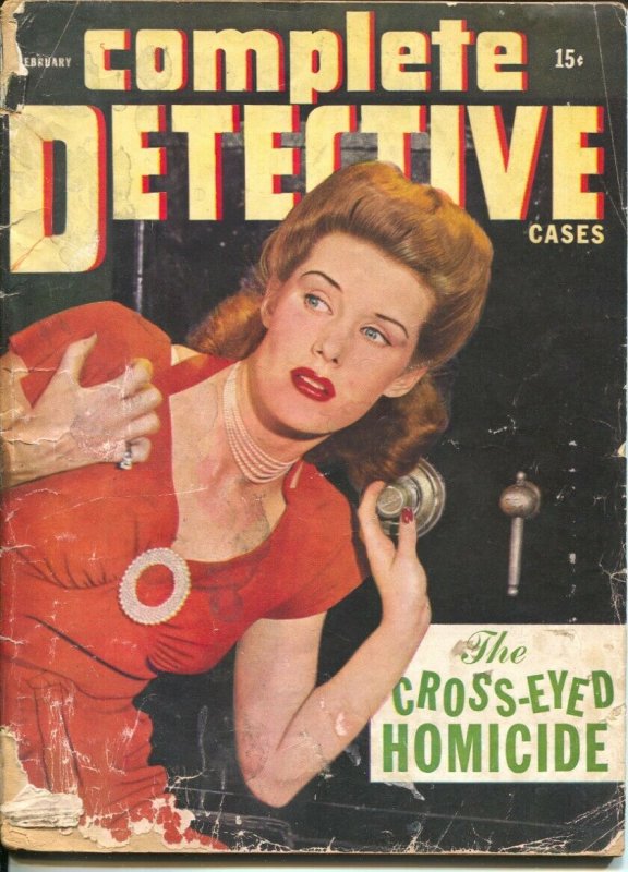 Complete Detective 21945 Spicy Woman Photo Cover Lurid Crime Exploitation Pu Comic 2376