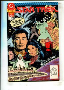 STAR TREK ANNUAL VOL. 2 #1 (8.0) THE MAN BEHIND THE MASK!! 1990