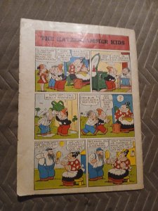KATZENJAMMER KIDS #4 1947-CUCKOO CLOCK COVER-SLAPSTICK Golden Age Cartoon Precod