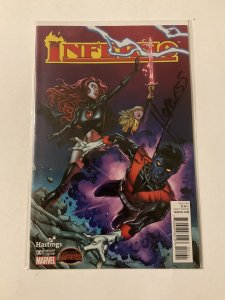 Inferno 1 Near Mint Nm Variant Signed Hopeless Marvel