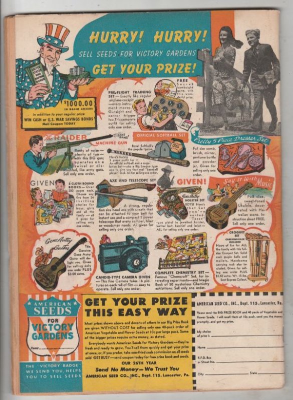 Whiz Comics #51 (Feb-44) FN/VF High-Grade Captain Marvel, Billy Batson