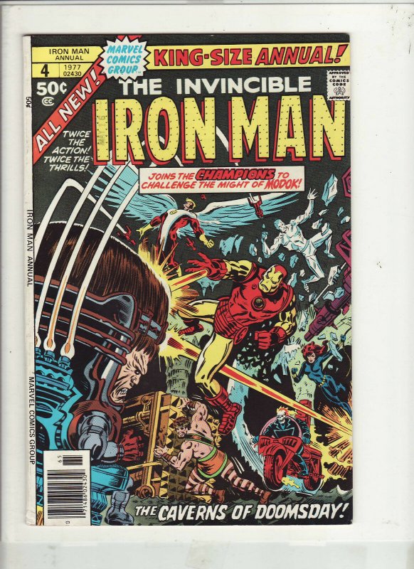 Iron Man Annual #4 vf+ to vf/nm 