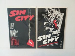 SIN CITY: THE BABE WHO WORE RED AND LOST, LONELY & LETHAL - FREE SHIPPING