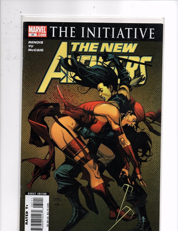 Marvel Comics The New Avengers #31 The Initiative Bendis Story Elektra Skrull