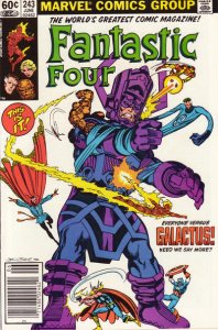 Fantastic Four (Vol. 1) #243 (Newsstand) FN ; Marvel | June 1982 Galactus John B