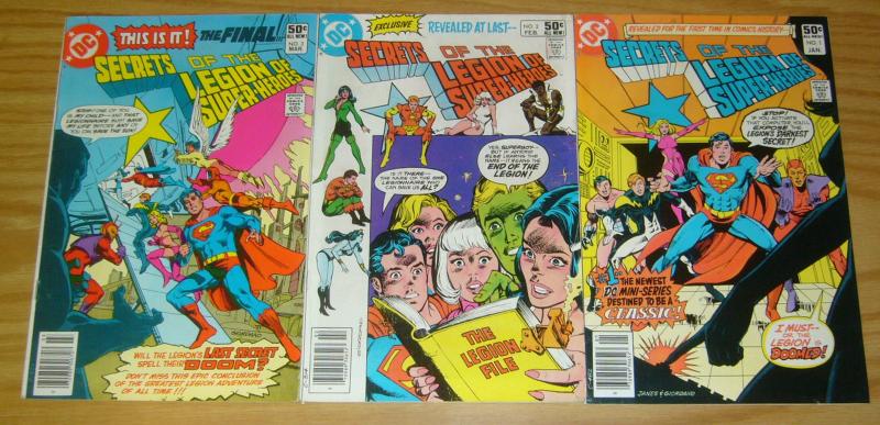 Secrets of the Legion of Super-Heroes #1-3 FN complete series - superboy LOSH 2