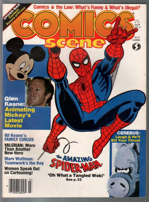 Comics Scene #8 1983-Spider-man-Bil Keane-Marv Wolfman-Cerebus-VF 