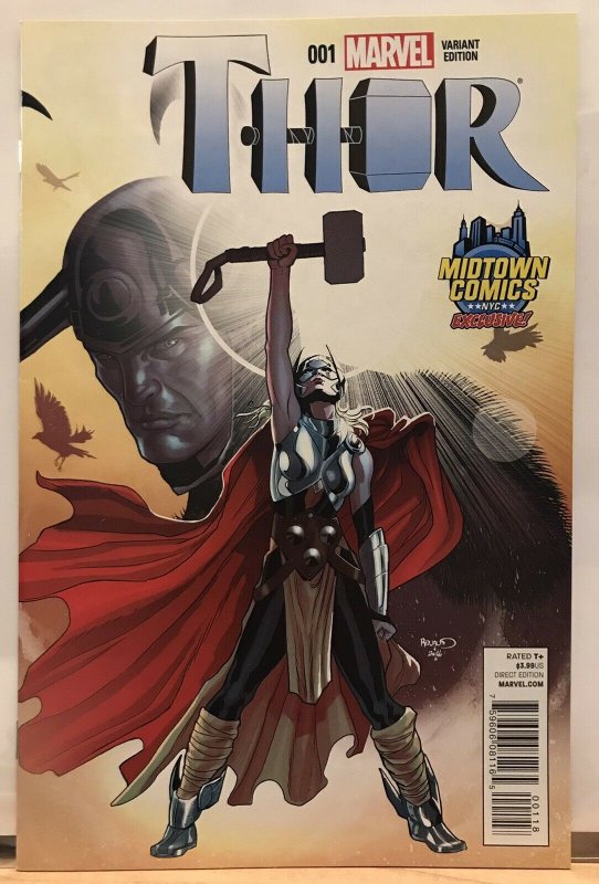 Thor #1 Jane Foster Becomes Thor Paul Renaud Cover VFN/NM HTF MCU Thor