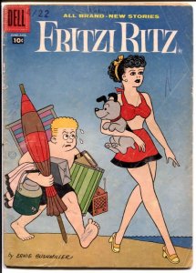 Fritzi Ritz #58 1958-Dell-swimsuit cover-G