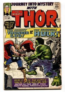 Journey Into Mystery #112 Hulk vs. Thor  Origin of Loki 1965 Marvel Key FN