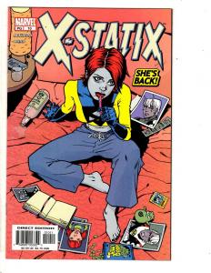 Lot Of 10 X-Statix Marvel Comic Books # 1 Giant Sz 2 3 4 5 6 7 8 9 10 X-Men CR53