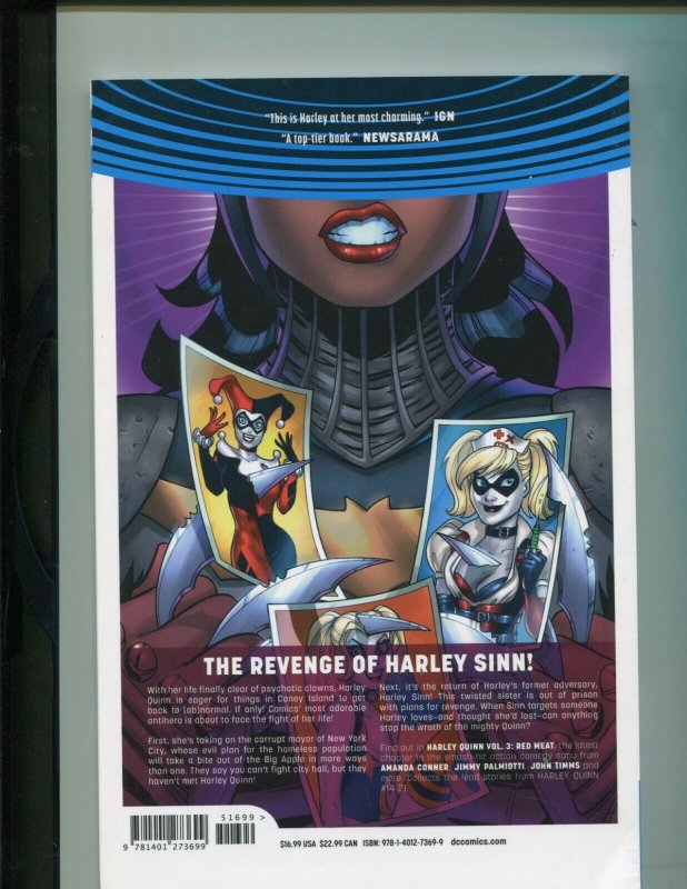 HARLEY QUINN: VOL. 3--RED MEAT (VF) CONNER!! PALMIOTTI!! 2017