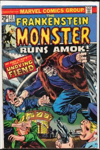The Frankenstein Monster #13 (1974) Frankenstein Monster