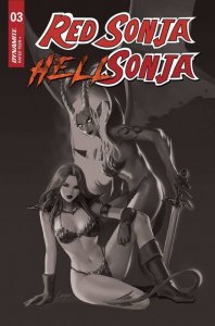 Red Sonja Hell Sonja #3L VF/NM ; Dynamite | FOC 1:7 Variant