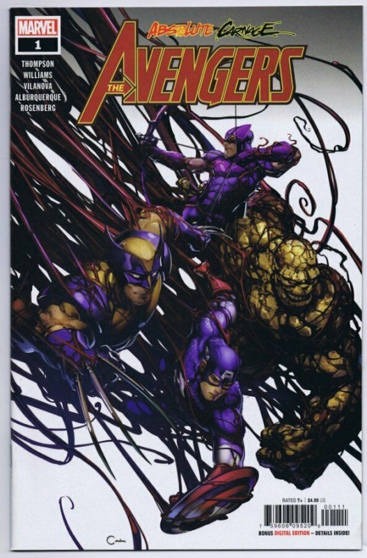 Absolute Carnage Avengers #1 2019 Marvel Comics  
