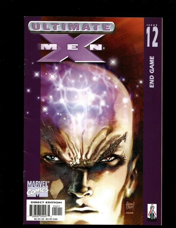 Lot of 9 Ultimate X-Men Marvel Comic Books #1 2 3 4 5 7 8 11 12 EK5