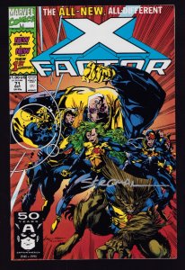 X-Factor #71 - Larry Stroman & Al Milgrom Cover Signed (9.2 ob) 1991