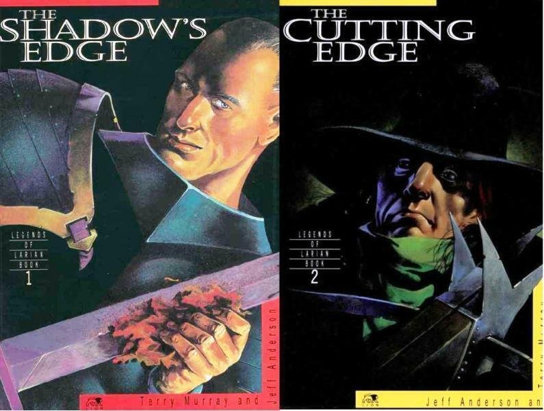 SHADOWS EDGE / CUTTING EDGE LEGENDS OF LARIAN  1-2 COMICS BOOK 