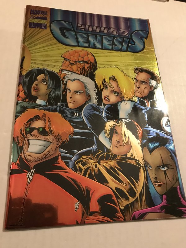 2099 A.D. Genesis #1 : Marvel 1996 NM; beautiful FOIL WRAP AROUND COVER