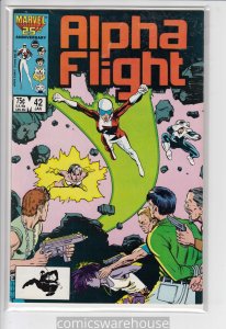 ALPHA FLIGHT (1983 MARVEL) #42 FN A01803