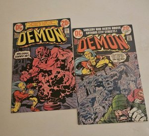 1973 The Demon 10 & 13  Jack Kirby & Mike Royer F-VF