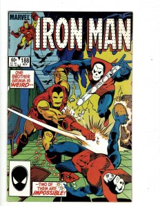 10 Iron Man Marvel Comic Books # 183 184 185 186 187 188 189 190 191 192 UD3